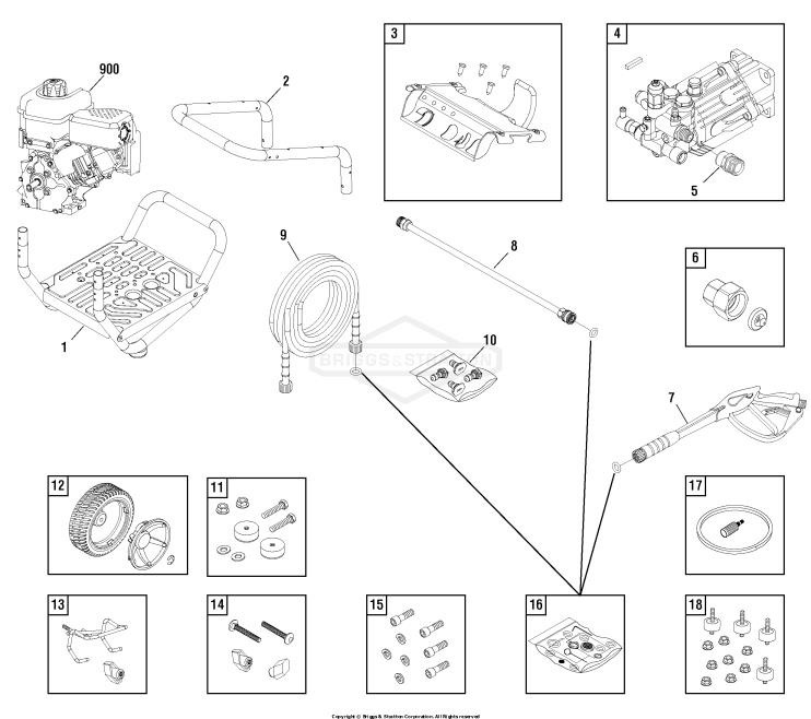 CRAFTSMAN 3,400 psi 580752440 Pressure Washer Parts